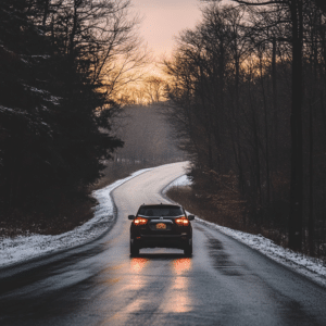 SUV on the road