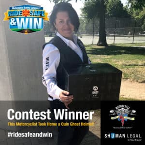 Ride Safe & Win Contest Winner