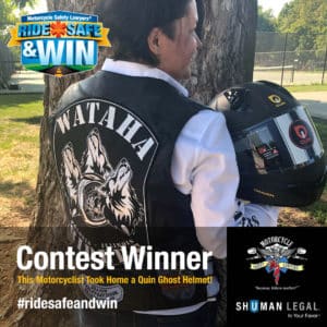 Ride Safe & Win Contest Winner