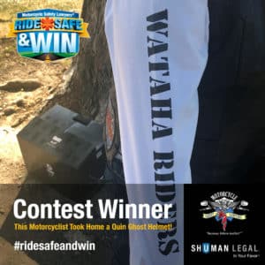 Ride Safe & Win Contest Winner