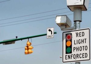 red light camera sign in illinois