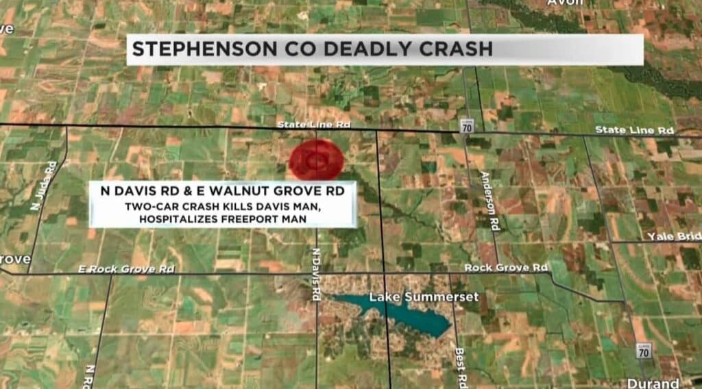 Illinois road crash kills a man