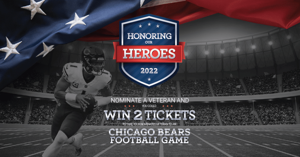 Poster for the Honoring Our Heroes contest for celebrating military veterans.