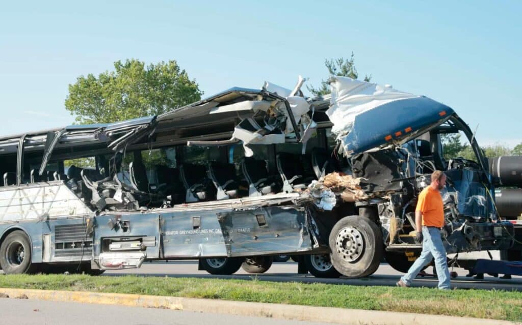 Illinois Greyhound bus crash leaves three dead, 14 injured