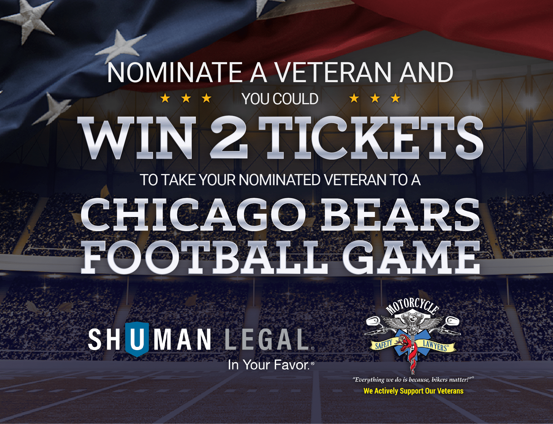 Shuman Legal Honoring Our Heroes Football Ticket Giveaway