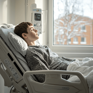 A young patient in the Recovery and Rehabilitation section