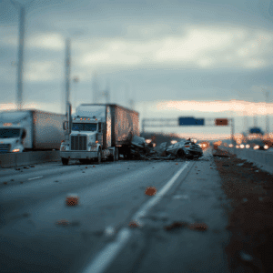 A truck accident in Chicago