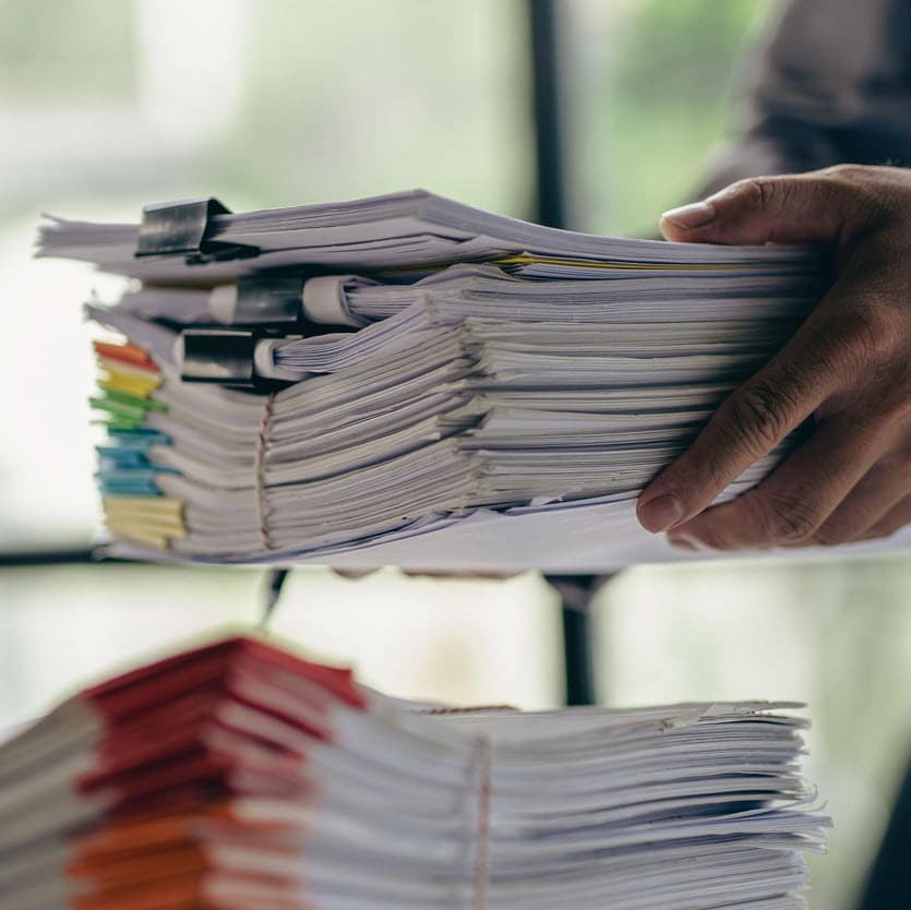 Viewing Estate Paperwork