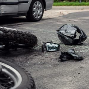 Motorcycle crash evidence